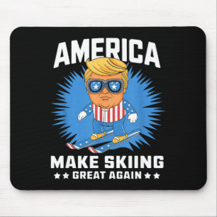 Mache Skifahren wieder großartig - lustiger Donald Mousepad