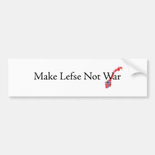 Machen-Lefse-Nicht-Krieg Autoaufkleber