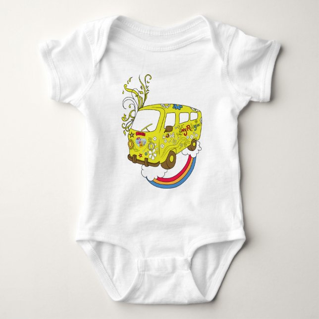 Machen Sie 60er Liebe-nicht Kriegs-Vans ~ Baby Strampler (Vorderseite)