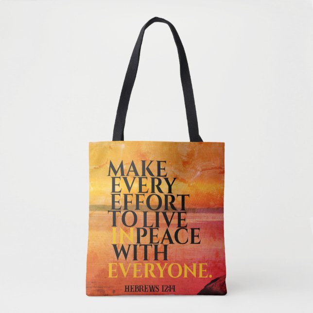 ."Machen Sie alle Anstrengungen, um mit jemals Tot Tasche (Vorderseite)
