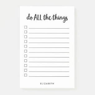 Machen Sie alles Personalisierte Leinen Post-it Klebezettel