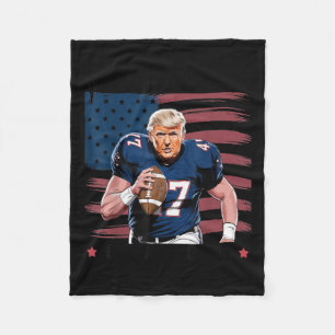 Machen Sie American Football Great Again Trump USA Fleecedecke