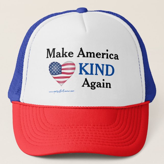 Machen Sie Amerika-ART wieder. Anti-Trumpf Truckerkappe (Vorderseite)
