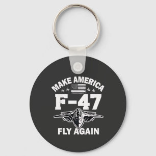 Machen Sie Amerika F-47 Fly wieder 4. Juli Schlüsselanhänger
