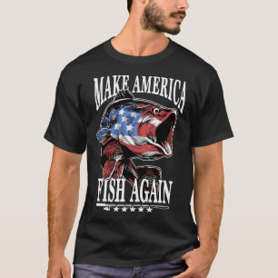 Machen Sie Amerika Fish wieder USA Fisherman T-Shirt