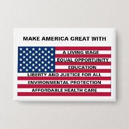 MACHEN SIE AMERIKA GROSS - EIN LEBENSLOS, USW. ZUR BUTTON