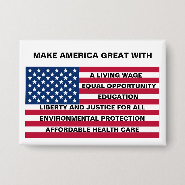 MACHEN SIE AMERIKA GROSS - EIN LEBENSLOS, USW. ZUR BUTTON (Vorderseite)
