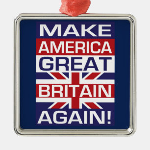 Machen Sie Amerika Großbritannien wieder! Ornament Aus Metall
