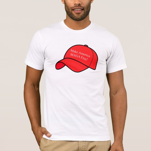 Machen Sie Amerika MAGA frei T-Shirt (Vorderseite)