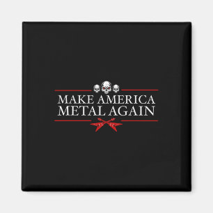 Machen Sie Amerika Metal wieder Trump Rock Heavy M Magnet