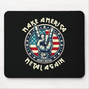 Machen Sie Amerika Metal wieder Trump Rock Heavy M Mousepad