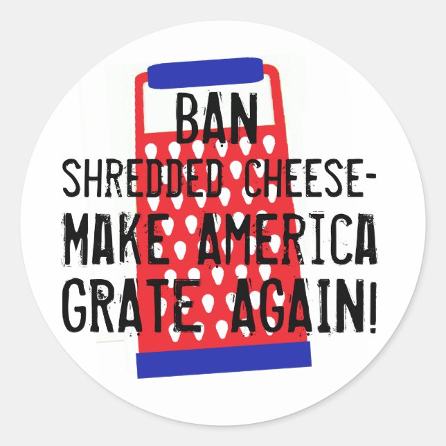 Machen Sie Amerika noch einmal Käse Trump lustigen Runder Aufkleber (Vorderseite)