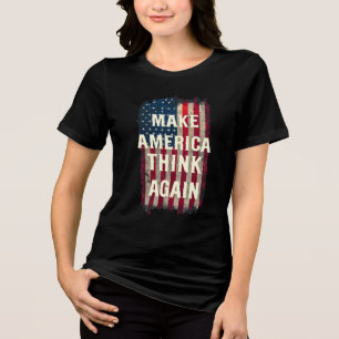Machen Sie Amerika noch mal kühne, versenkbare USA Tri-Blend Shirt