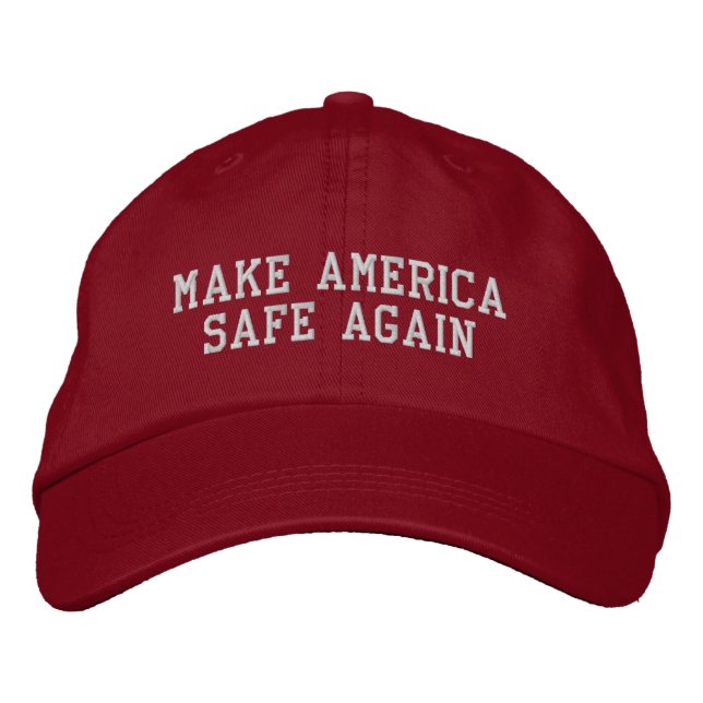 Machen Sie Amerika sicher wieder bestickter Baseba Bestickte Baseballkappe (Vorderseite)