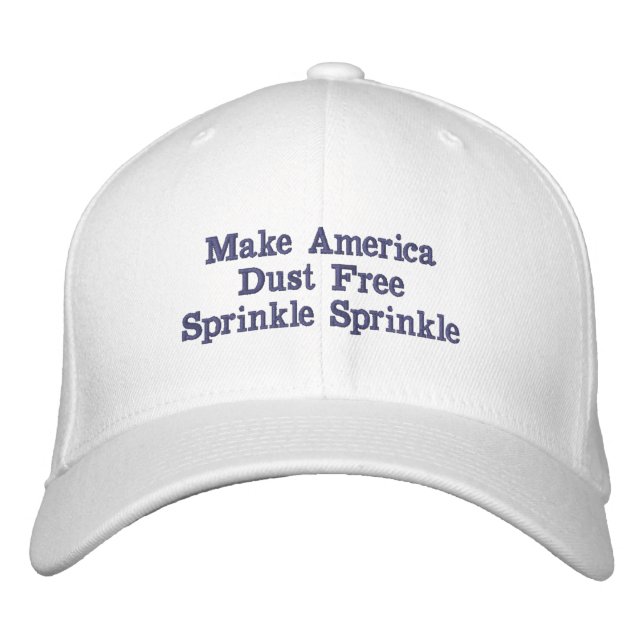 Machen Sie Amerika staubfreie Cap Bestickte Baseballkappe (Vorderseite)