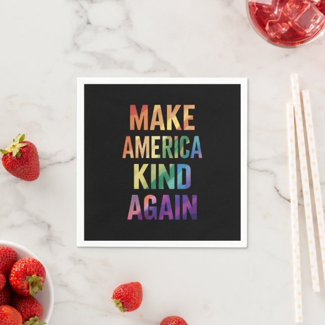 Machen Sie Amerika wieder fit mit Rainbow LGBTQ Ga Serviette (Beispiel)