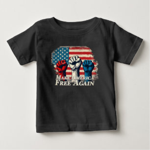 Machen Sie Amerika wieder frei von Kunstwerken Baby T-shirt