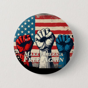 Machen Sie Amerika wieder frei von Kunstwerken Button