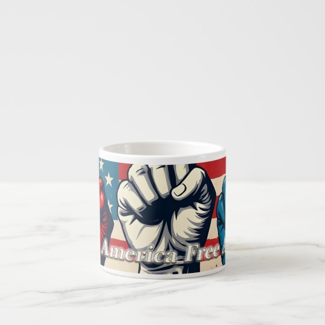 Machen Sie Amerika wieder frei von Kunstwerken Espressotasse (Vorderseite)