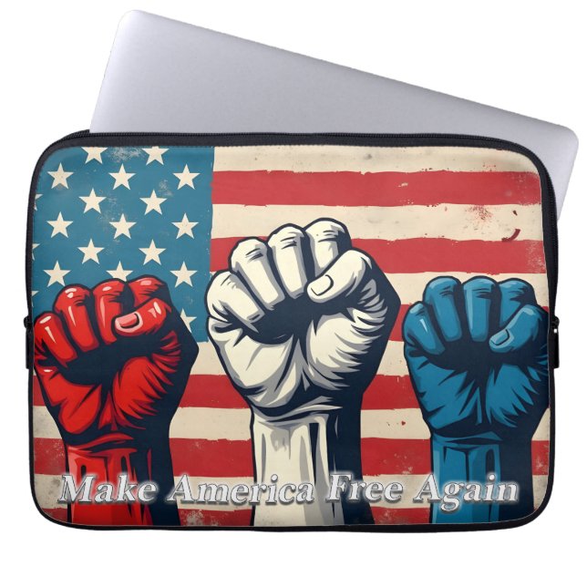 Machen Sie Amerika wieder frei von Kunstwerken Laptopschutzhülle (Vorderseite)