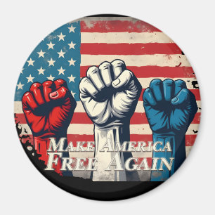 Machen Sie Amerika wieder frei von Kunstwerken Magnet