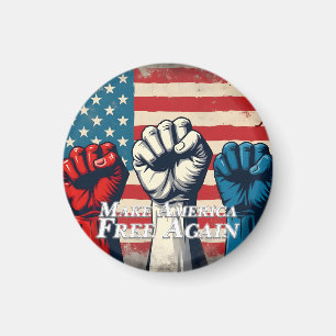 Machen Sie Amerika wieder frei von Kunstwerken Magnet