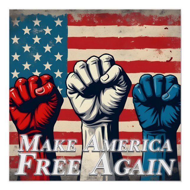 Machen Sie Amerika wieder frei von Kunstwerken Poster (Vorderseite)
