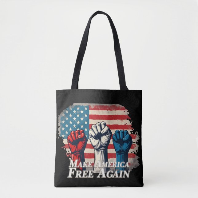 Machen Sie Amerika wieder frei von Kunstwerken Tasche (Vorderseite)