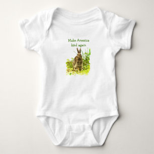 Machen Sie Amerika wieder freundlich Bunny Rabbit Baby Strampler