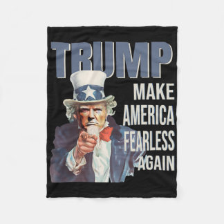 Machen Sie Amerika wieder furchtlos Pro-Trump-Repu Fleecedecke