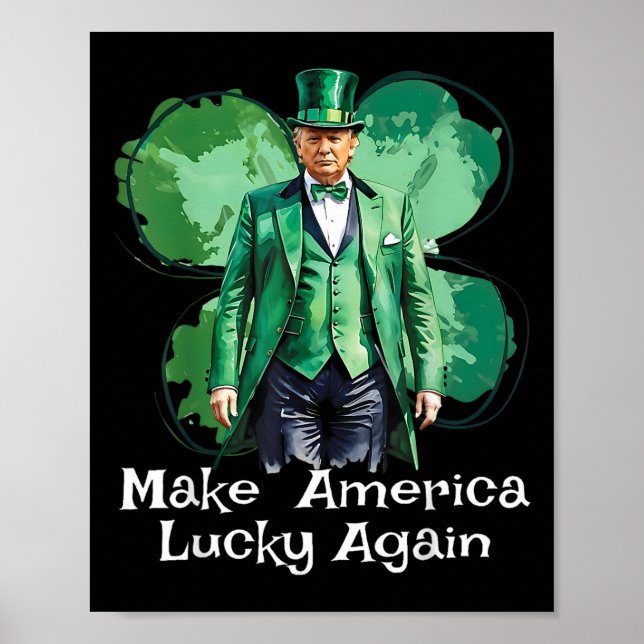 Machen Sie Amerika wieder glücklich Patricks Day F Poster (Vorne)