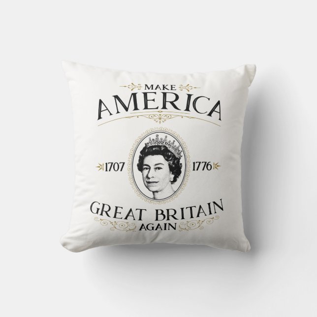 Machen Sie Amerika wieder groß (Großbritannien) Kissen (Vorderseite)