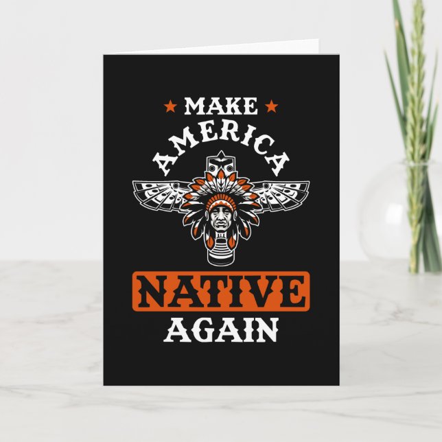 Machen Sie Amerika wieder nativ Karte (Vorderseite)