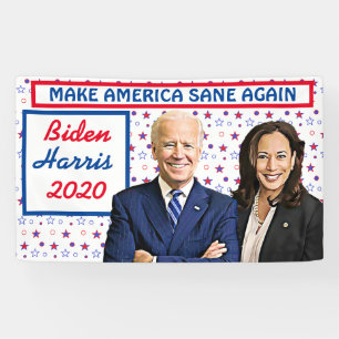 Machen Sie Amerika wieder Sane Biden und Harris 20 Banner