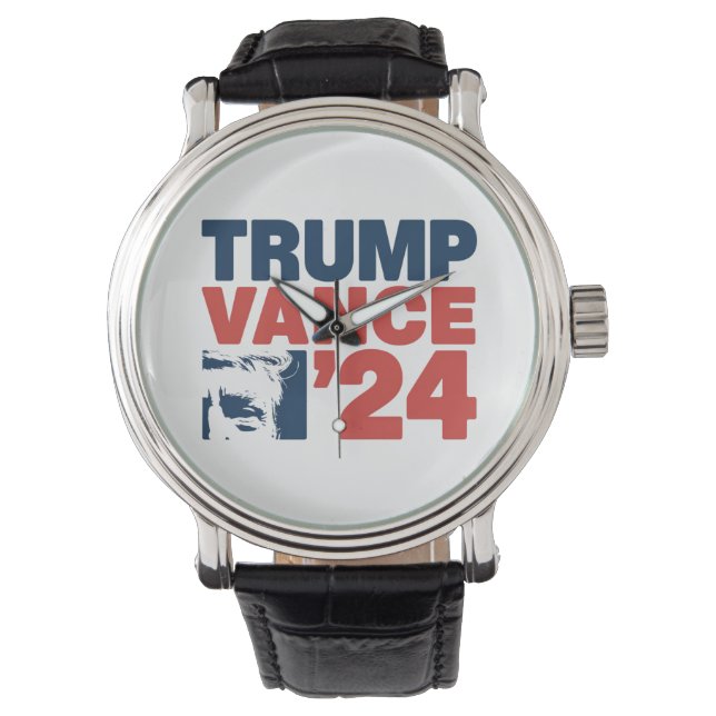 Machen Sie Amerika wieder sicher Trump Vance 2024  Armbanduhr (Vorderseite)