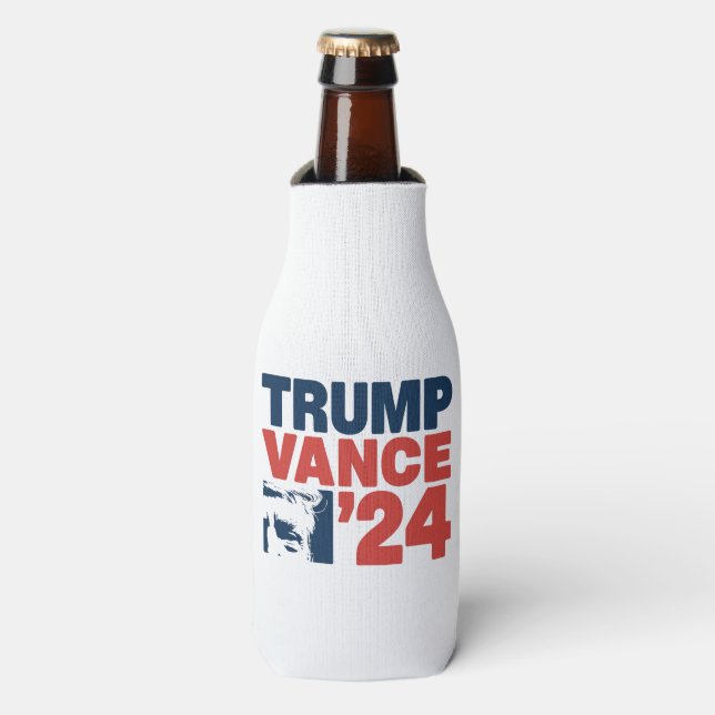 Machen Sie Amerika wieder sicher Trump Vance 2024  Flaschenkühler (Flaschenvorderseite)