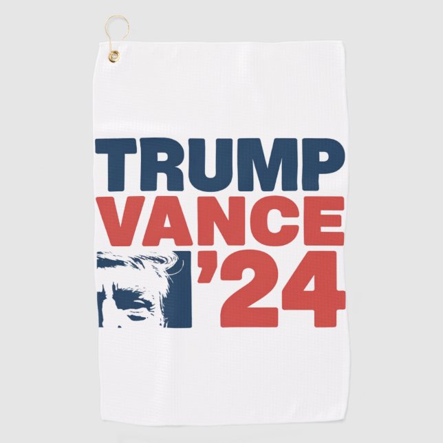 Machen Sie Amerika wieder sicher Trump Vance 2024  Golfhandtuch (Vorderseite)