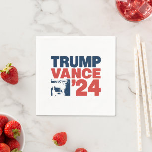 Machen Sie Amerika wieder sicher Trump Vance 2024  Serviette