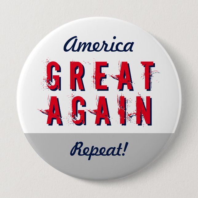 Machen Sie Amerika wieder zu einer großen Wiederho Button (Vorderseite)