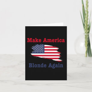 Machen Sie Amerika wieder zum Blond für Trump 2025 Karte
