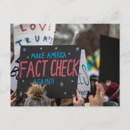 Machen Sie Amerika wieder zum Karo auf der Postkar Postkarte