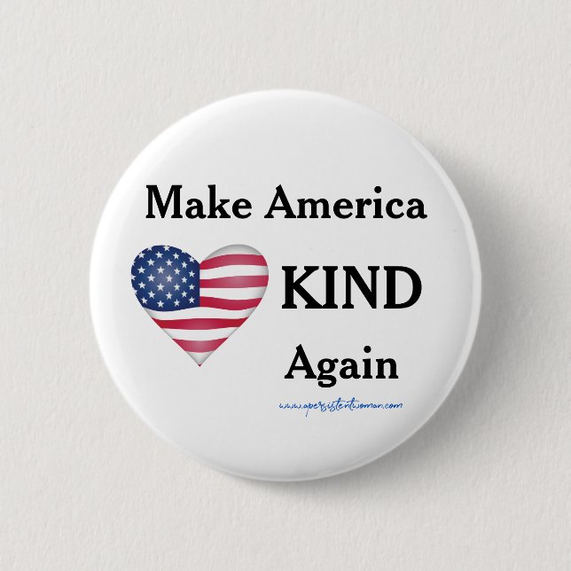 Machen Sie Amerika wieder zum Laufen. Anti-Trump Button (Vorderseite)