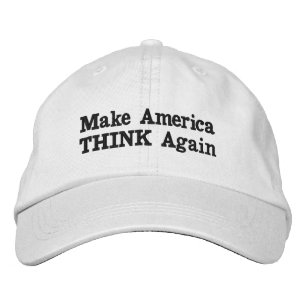 "Machen Sie Amerika wieder zum Nachdenken! Bestickte Baseballkappe