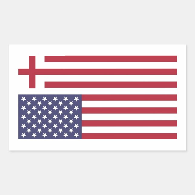 Machen Sie Amerika wieder zur Fahne Rechteckiger Aufkleber (Vorderseite)