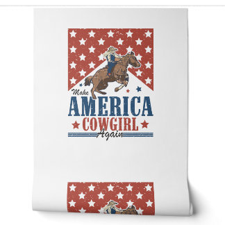 Machen Sie Amerika zum Cowgirl Tapete
