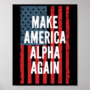 Machen Sie Amerika zum Unabhängigkeitstag des Amer Poster