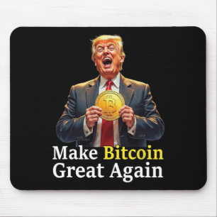 Machen Sie Bitcoin wieder groß Trump Bitcoin Crypt Mousepad