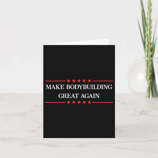 Machen Sie Bodybuilding wieder großartig Bodybuild Karte (Vorderseite)