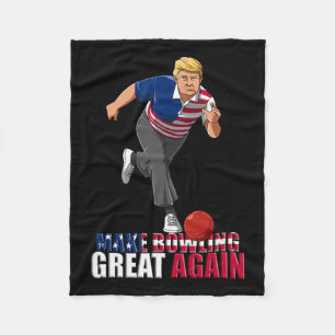 Machen Sie Bowling wieder groß - Funny Trump Bowli Fleecedecke