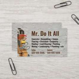 Machen Sie das alles Handyman Business Card Visitenkarte
